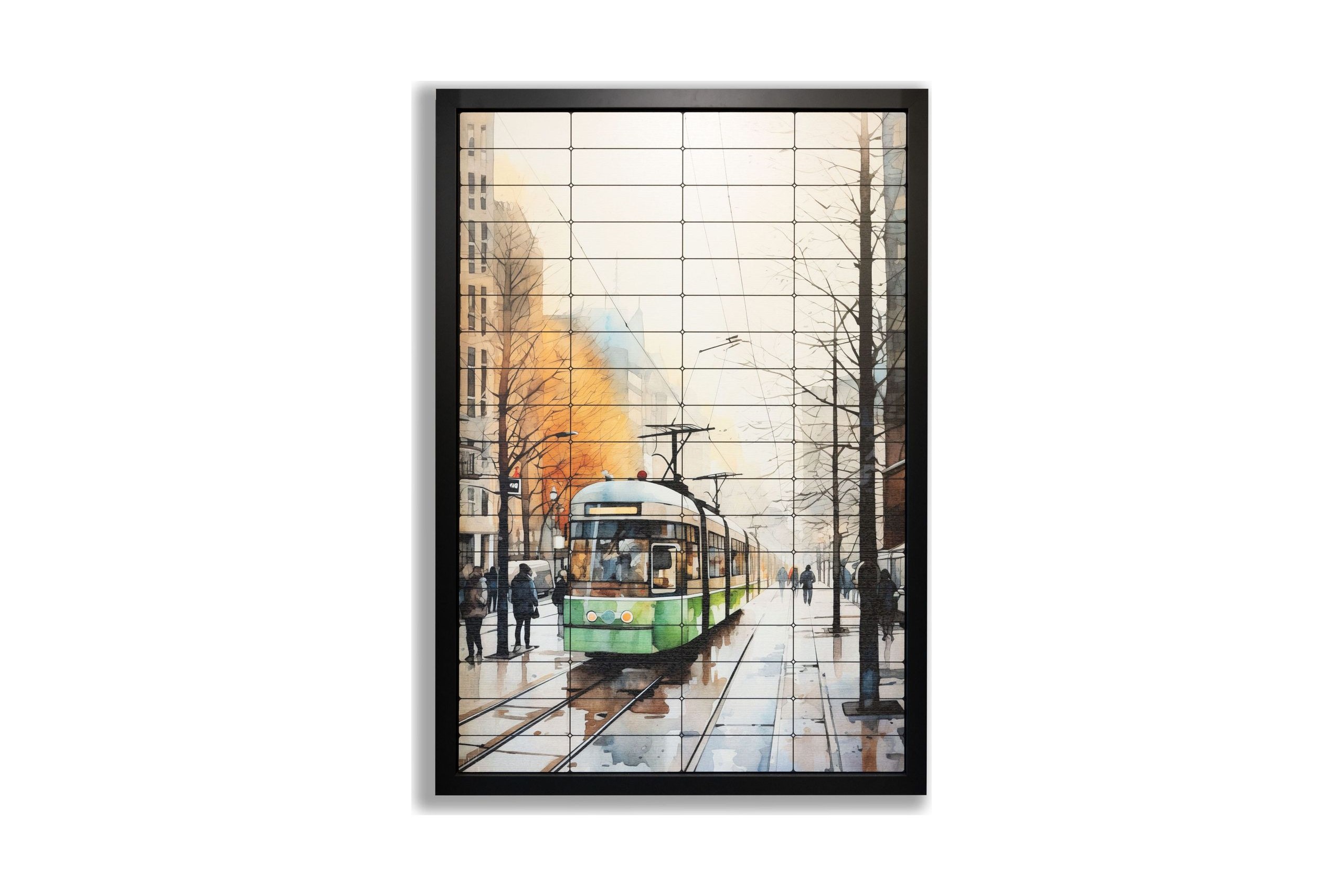 Faux tile artwork piece